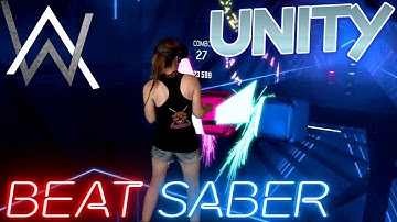 Beat Saber ||  Unity by Alan Walker ft. Walkers (Expert+) First Attempt || Mixed Reality