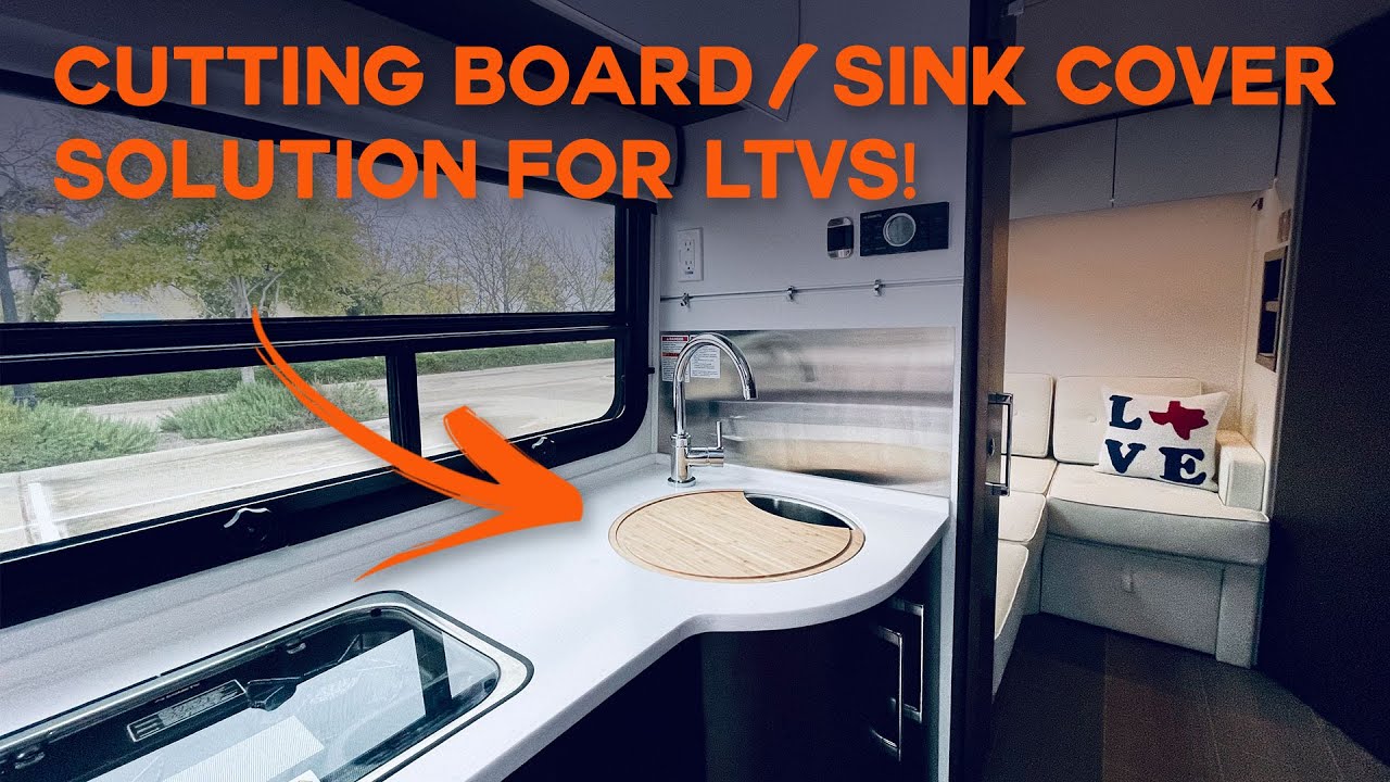 Custom Fit RV Camper Sink Cover Cutting Board 