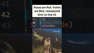 Celebrity Unexpected error found! #programming #coding #codingmemes #shorts #ytshort #webdesign Profile