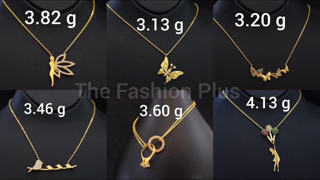 Light Weight Gold Chain Pendant Designs