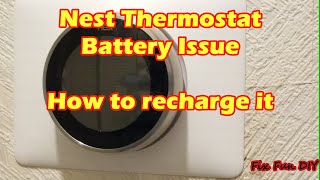 Recharge Nest Thermostat Internal Battery