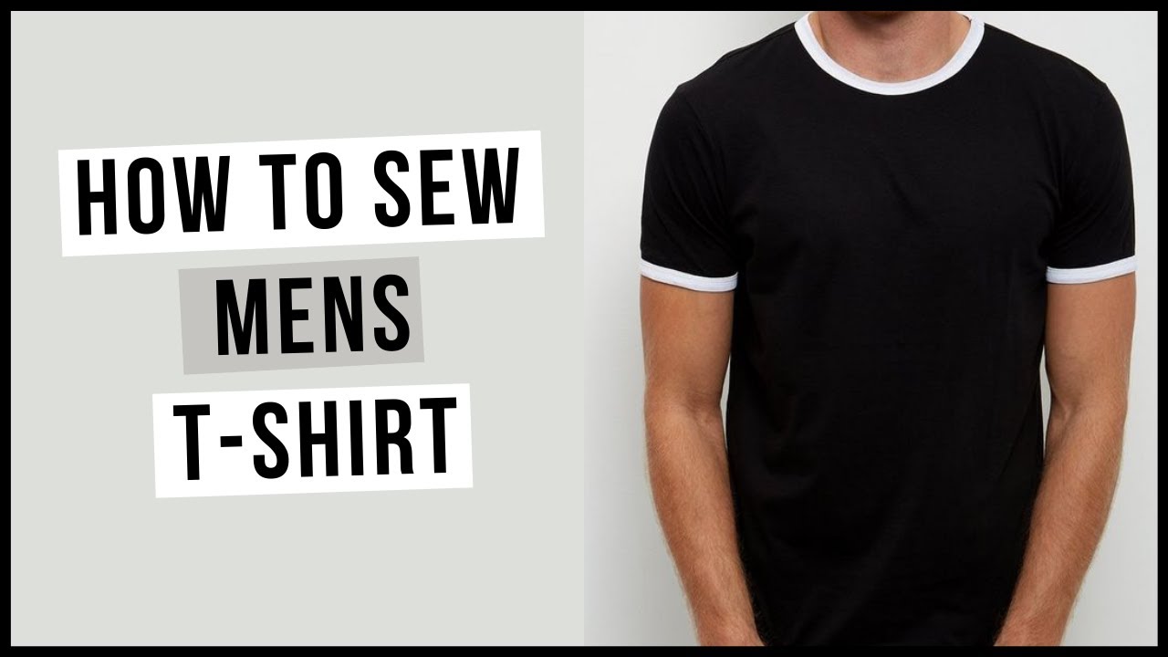 DIY Basic Mens Tshirt Sewing Tutorial | DIY T shirt Ideas | Sew With Me ...