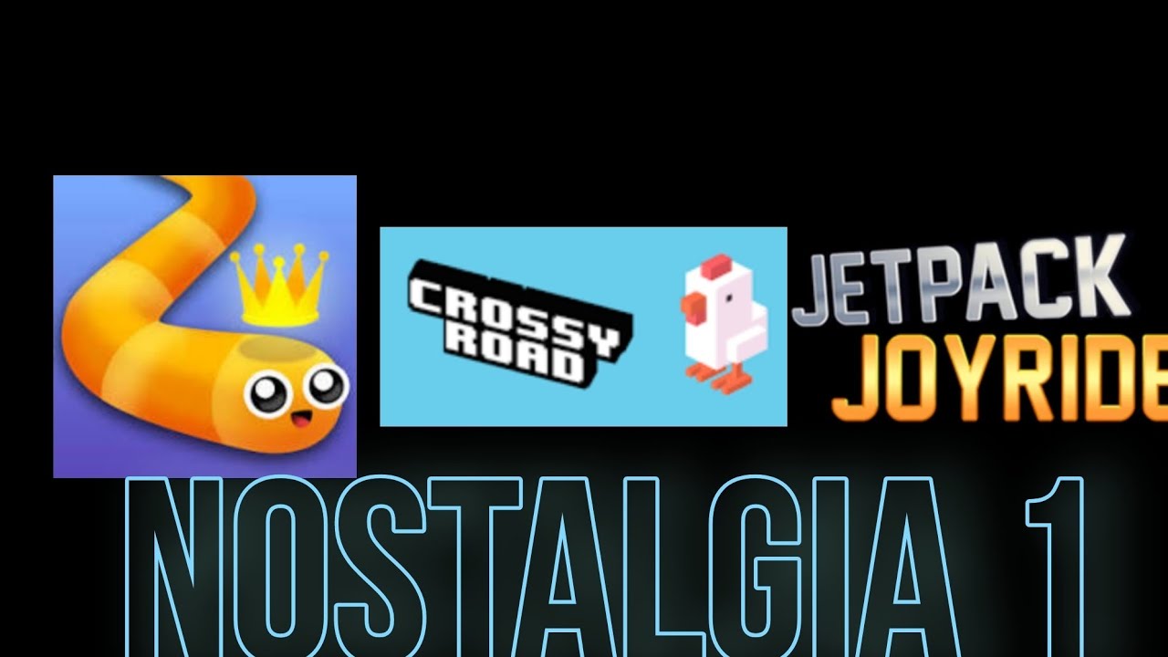 NOSTALGIA TIME BABY!?!|Snake io/Jetpack joyride/Crossy road - YouTube