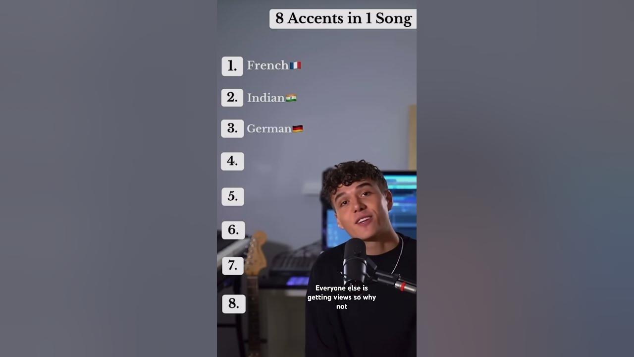 8 accents in 1 song | credits: @levent.geiger