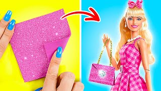 CUTE BARBIE HACKS? || Incredible Rich VS Broke Doll Crafts & Gadgets by 123GO CHALLENGE