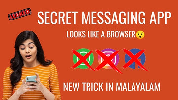 HIDDEN MESSAGING APP FOR BF AND GF | PRIVET APP | HIDDEN TRICK | IN MALAYALAM 2023 | NO REGISTRATION