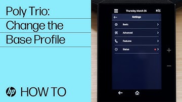 Poly Trio: Change the Base Profile | HP Support
