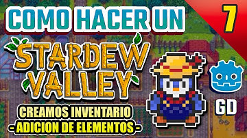 Como hacer un:  Stardew Valley! con Godot 4 GDScript | #07 Inventario -Adición-