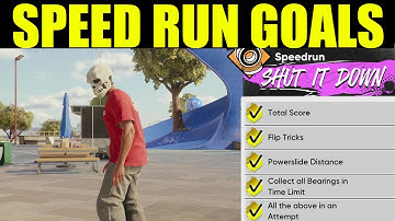 Skate 4 - speed run goals guide | power slide distance | Collect all Bearings in Time Limit