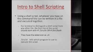 Module 9: Part 2 (Introduction to Shell Scripting)