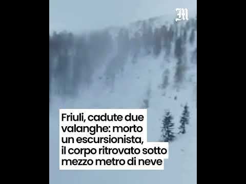 Video Friuli, cadute due valanghe: morto uno scialpinista