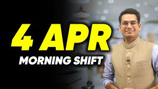 🚨4th April Morning Shift Analysis in 90 seconds | JEE Main 2024 | MathonGo | Anup Sir