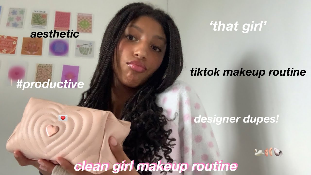 tiktok ‘clean girl’ makeup routine! YouTube
