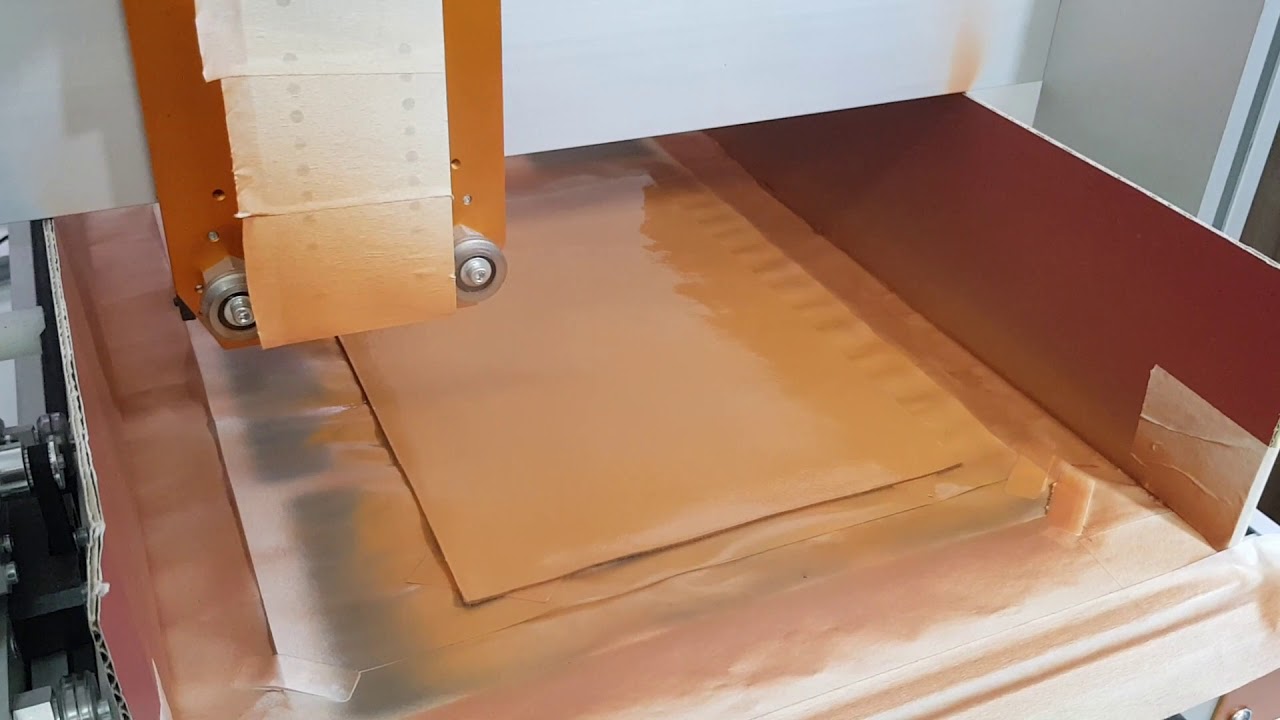 Leather painting by automatic spray gun YouTube