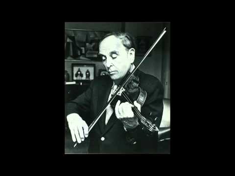 Joseph Fuchs in recital J S  Bach Chaconne in D minor for solo violin