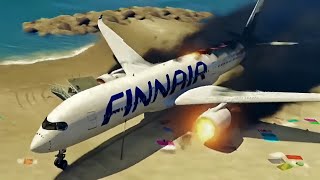 Expert Pilot's Skillful Emergency Landing || Emergency Plane Landing Caught on Camera ( GTA 5 )