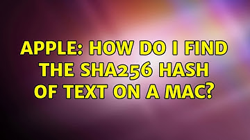 Apple: How do I find the sha256 hash of text on a Mac?