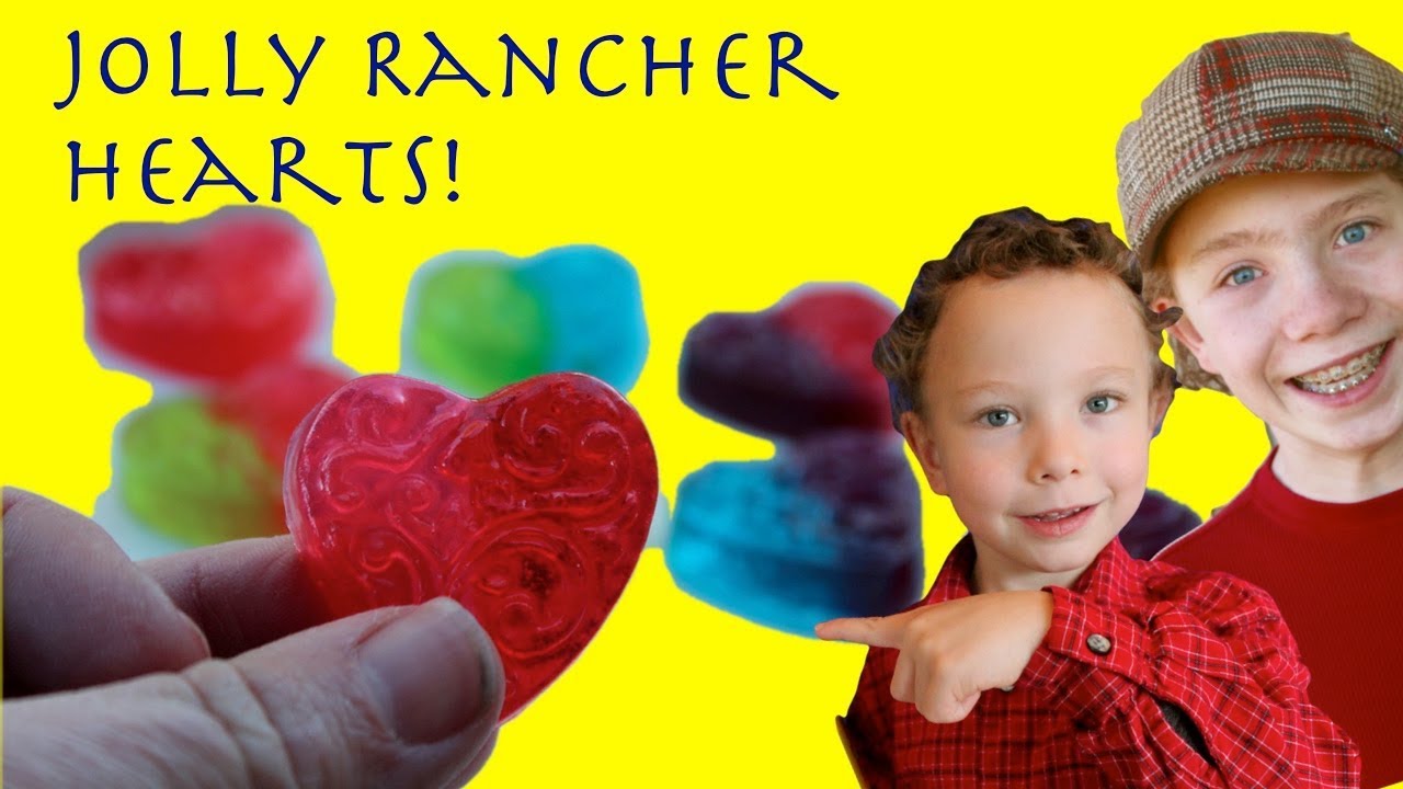 A Valentine's Day Jolly Rancher "Upgrade" (Melting in Silicone Molds