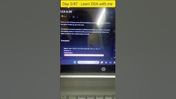 Day 3/87 - least common ancestor binary tree explained with tracing#dsa#interviewready#coding#faang