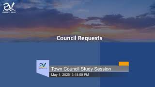 [Archived] Town Council Study Session Thursday, May 1, 2025 (presentation and audio)