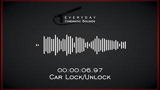 Car Lock/Unlock | HQ Sound Effects