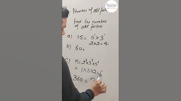 Number of odd Factors #2 by Keshav Sharma #mathematics #ytshorts #trending #mathtricks #hssc #shorts