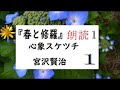 「春と修羅,1,,」,作, 宮沢賢治,※解説,朗読,イサナ,井草新太郎https://youtu.be/A0bnhvOXMmA