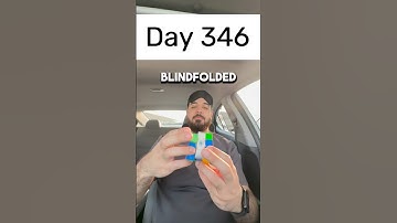 Day 346 of solving the Rubik’s cube blindfolded every single day until I break the National Record.