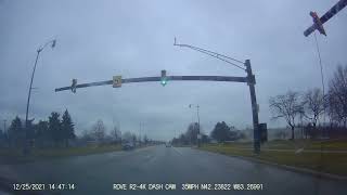 Drive From Luck Star Buffet, Telegraph Rd; To Taylor Post Office, Goddard Rd, Taylor, MI, 12/25/21