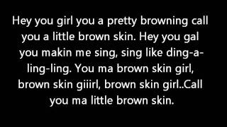 Chris Brown FT Sean paul - Brown skinned girl  (Lyrics on screen) karaoke Graffiti