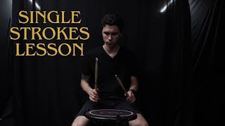 Single Strokes - Drum Lesson