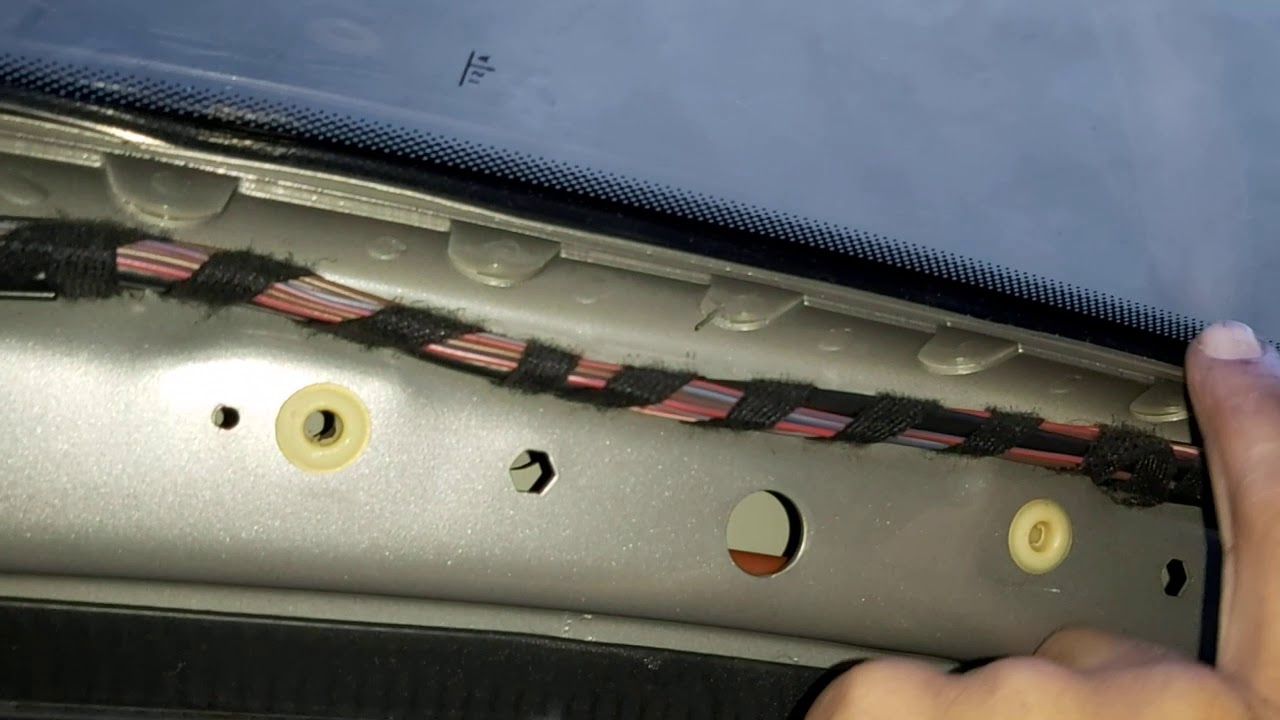 Skoda Octavia Sunroof Drain Plug Disconnected YouTube