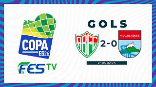 GOLS - RIO BRANCO FC 2x0 VILAVELHENSE - COPA ES SICOOB 2026