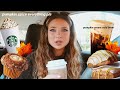 trying NEW starbucks fall drinks & sweets