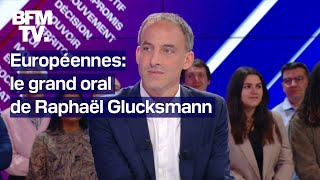 Européennes: le grand oral de Raphaël Glucksmann sur BFMTV