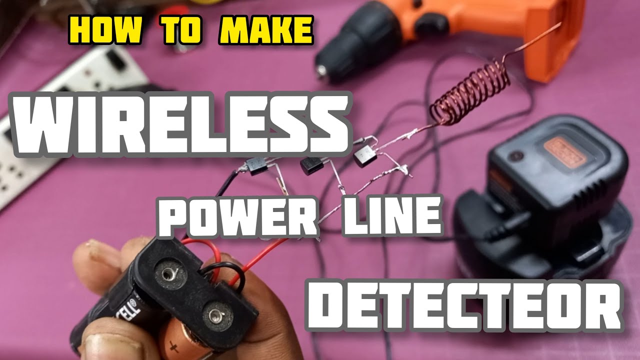 Easy to make Wireless power line detector NEW How to make Science