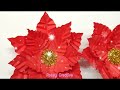 Cómo hacer flores Navideñas con papel / Flores navideñas fáciles