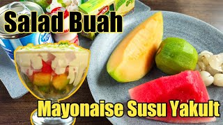 salad buah mayonaise susu yakult