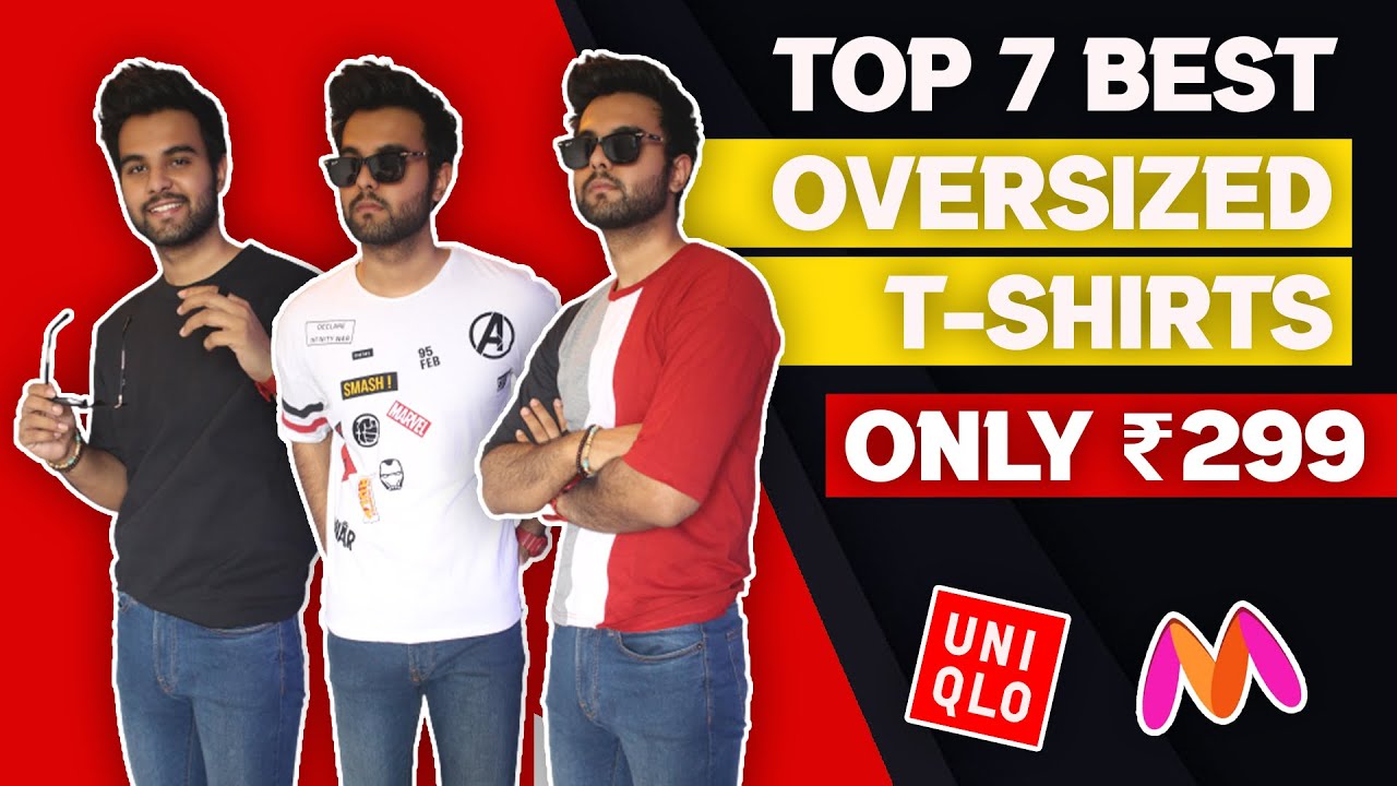 Top 7 Affordable Oversized Tshirts Under ₹300 Best Summer Tshirts