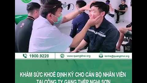 KHÁM SỨC KHỎE ĐỊNH KỲ CHO NGƯỜI LAO ĐỘNG TẠI CÔNG TY CP GANG THÉP NGHI SƠN!