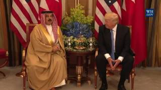 President Trump Participates in a Bilateral Meeting with the King of Bahrain