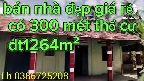 MS1645🌸❤ bán nhà huyện Chợ Gạo Tiền Giang dt1264m² có 300 m thổ cư chỉ có 1 tỷ 300 triệu#0386725208#