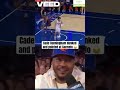 Cade points at Carmelo after a dunk. #cadecunningham #carmeloanthony #nba