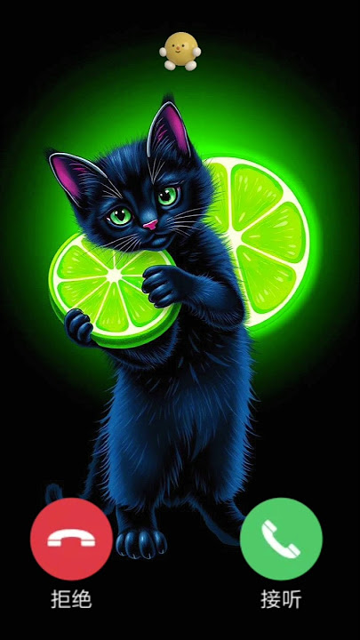 Black Cute Cat Call Ringtone Calling #cute #cat #call #calling #ringtone #black #smartphone #song