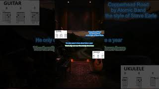 Copperhead Road play along with scrolling guitar chords and lyrics
