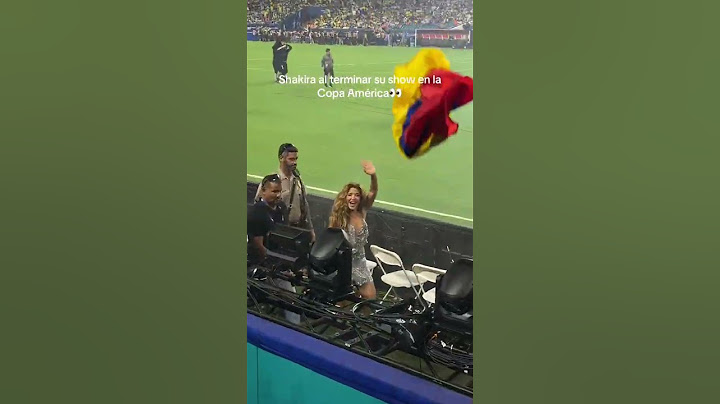 Shakira al terminar su show en la copa américa 2024