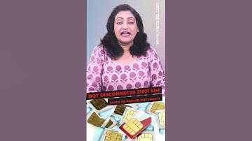 DoT disconnects 21031 SIM taken on forged documents #shortsvideo