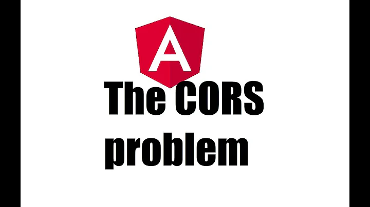 Angular 8 #10; The CORS problem