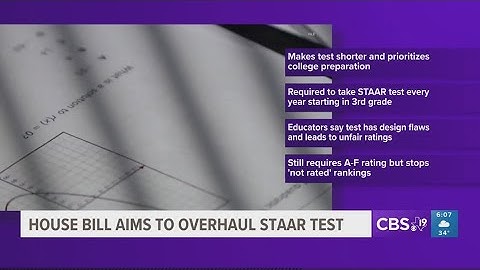 House Bill aims to overhaul STAAR test
