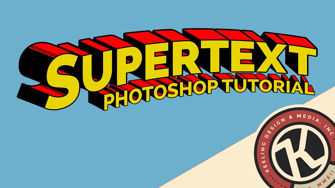 Photoshop Tutorial Supertext Youtube